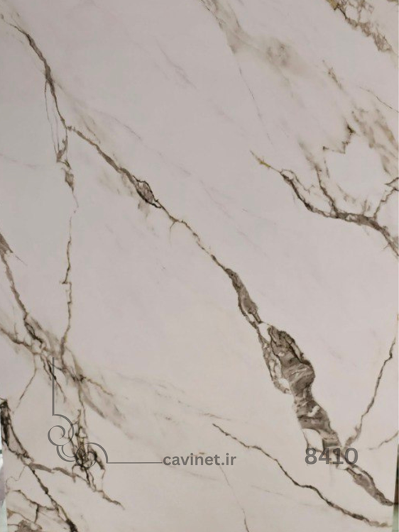 برچسب کابینت ضد آب طرح سنگ سفید unique 8410