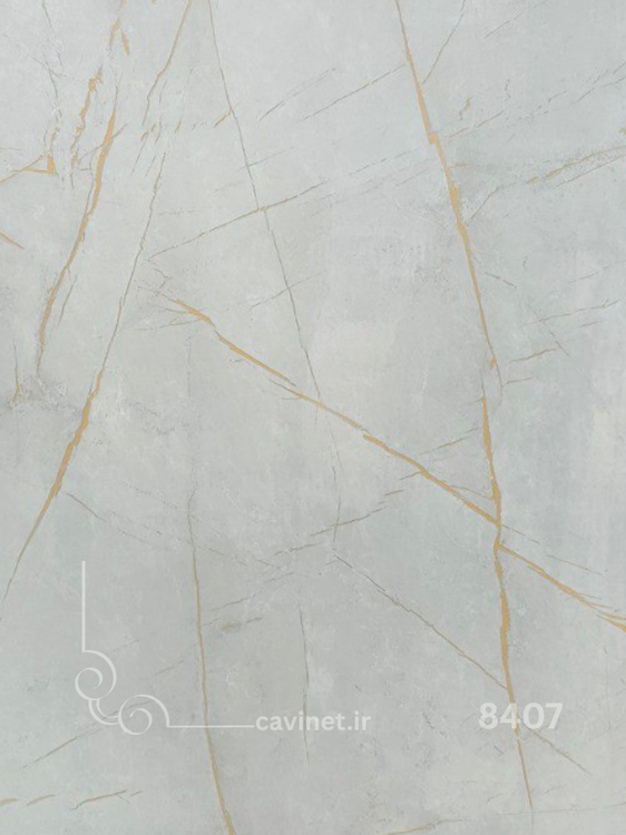 برچسب کابینت طرح سنگ رگه طلایی UNIQUE 8407