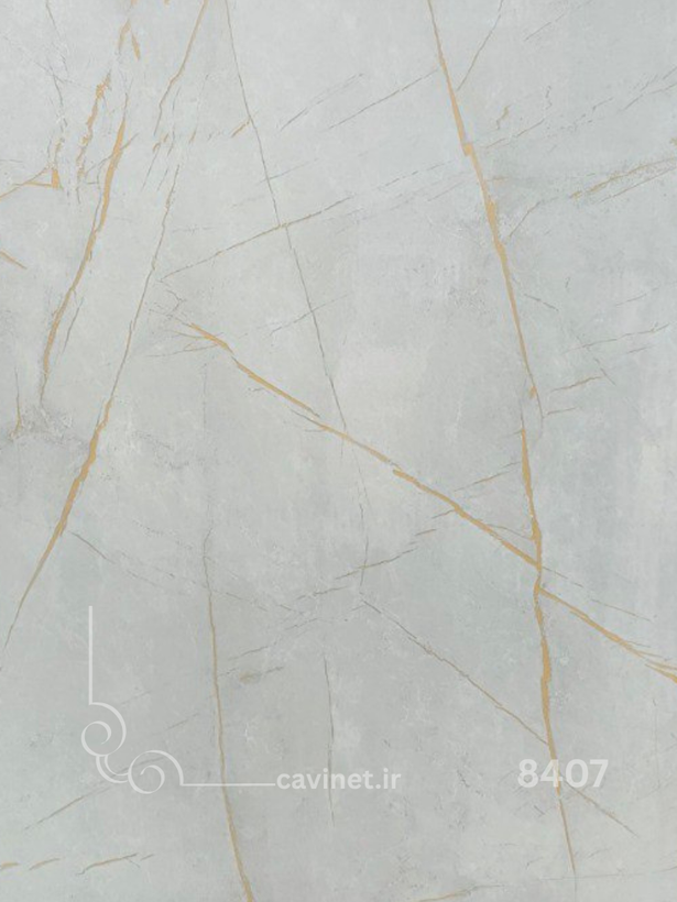 برچسب کابینت طرح سنگ رگه طلایی UNIQUE 8407